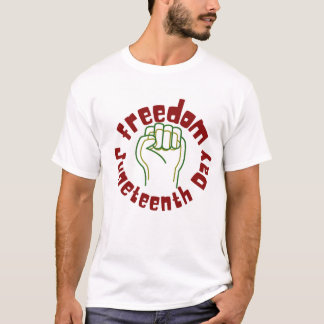 T-shirt à typographie graphique Juneteenth Freedom