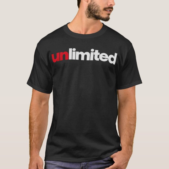 T-Shirt à typographie illimitée (Devant)
