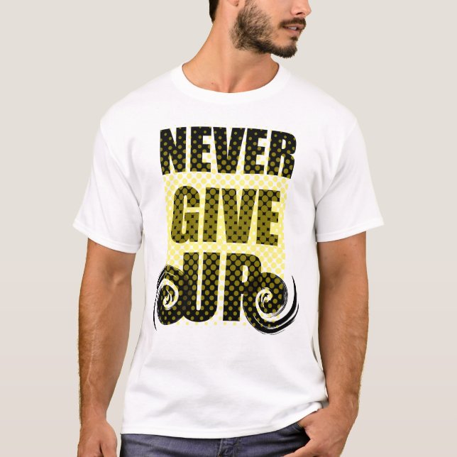 T-shirt à typographie motivationnelle audacieuse « (Devant)