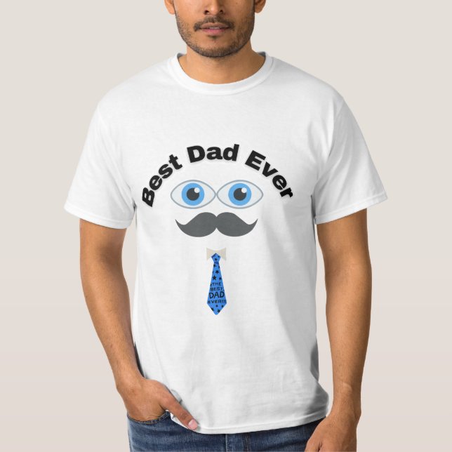 T-shirt à valeur masculine Meilleur papa (Devant)