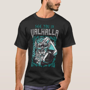 T-shirt À Valhalla Viking Warrior Northmen