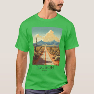 T-shirt A Vintage Travel Illustration of Tucson Arizona US