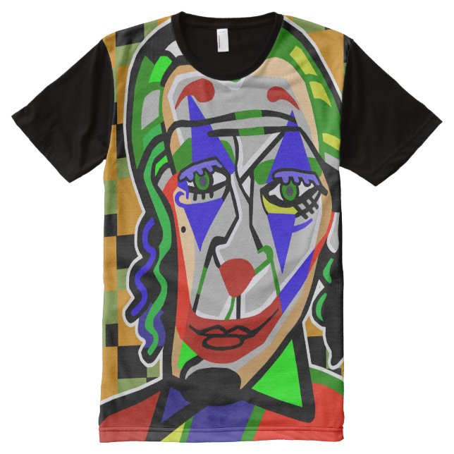 T-shirt à visage clown (Devant)