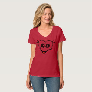 T-shirt à visage souriant