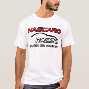 T-shirt à voie rapide NASCARD RADIO - Blanc