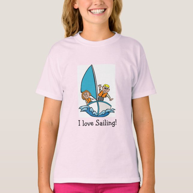 T-shirt à voile mignon (Devant)