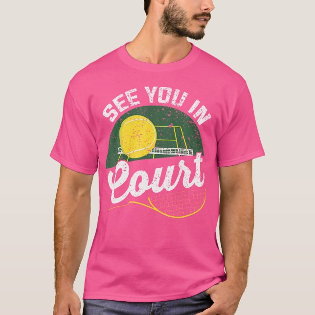 T-shirt A Voir En Court Pour Tennis Player Tennis (Devant)