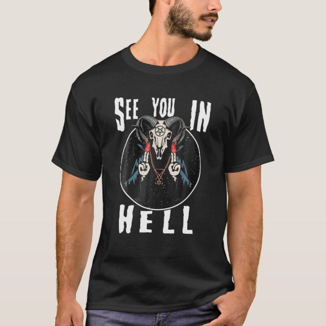 T-shirt À Voir En Enfer Satan (Devant)
