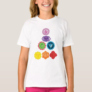 T-Shirt à volants des sept chakras