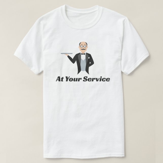 T-Shirt À Votre Service Butler (Design devant)