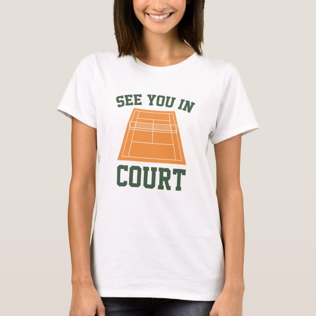 T-shirt À vous revoir au tribunal (Devant)