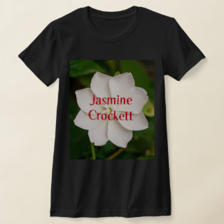 T-shirt A white blooming jasmine flower with Jasmine Crock