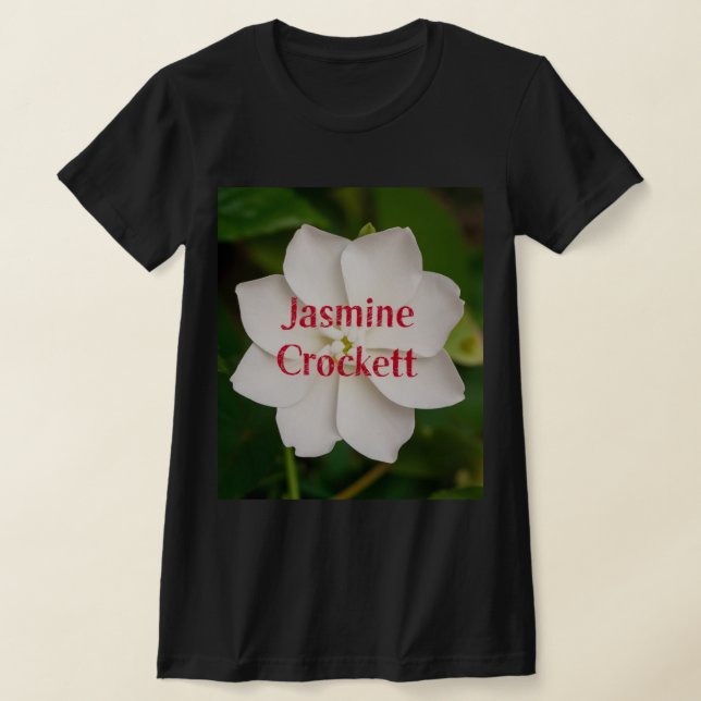 T-shirt A white blooming jasmine flower with Jasmine Crock (Poser)
