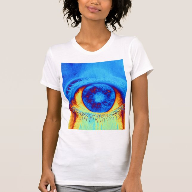 T-shirt à yeux psychédélique (Devant)