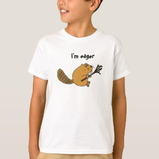T-shirt AA chemise de bande dessinée de castor désireux