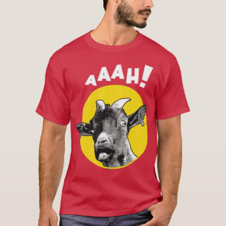 T-shirt Aaah hurler Chèvre Chèvre La Ferme Tee Animal Tee 