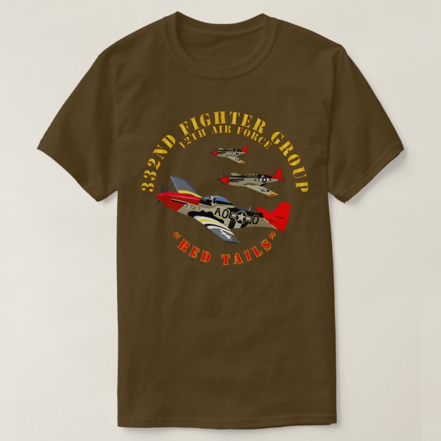 T-shirt AAC 332e Groupe de chasseurs 12e voiles rouges AF (Design devant)