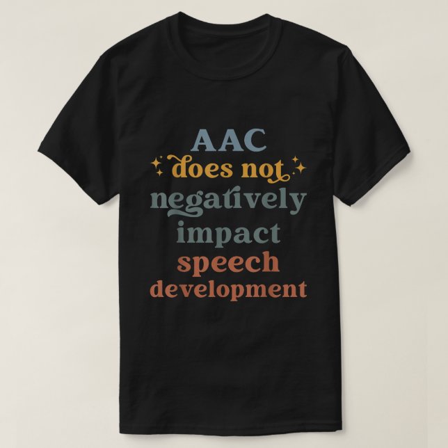 T-shirt Aac Slp Thérapie vocale Aac Communication Device F (Design devant)