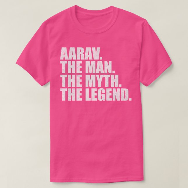 T-shirt AaravAarav Nom Aarav prénom (Design devant)