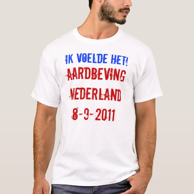 T-shirt Aardbeving (Devant)