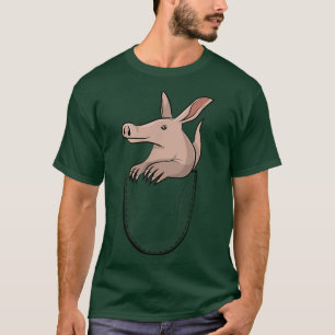 T-shirt Aardvark dans une pocheOurs fourmilier animal mign