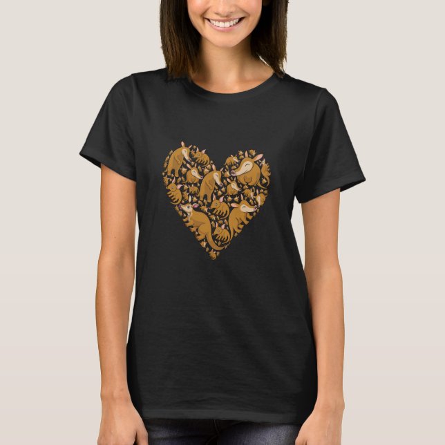 T-shirt Aardvarks Coeur comme Aardvark (Devant)