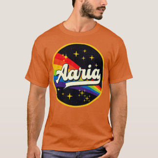 T-shirt Aaria Arc En Arc Dans L'Espace Style Vintage