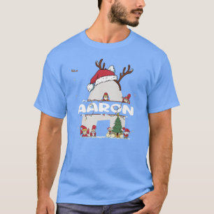 T-shirt Aaron Christmasw Aaron Nom pour les Noël drôles