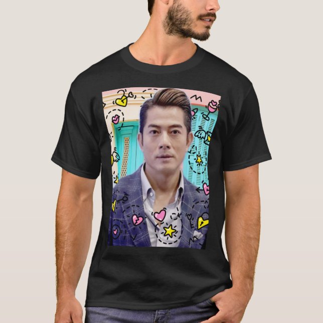 T-shirt Aaron Kwok disturbed by stickers of love2296png229 (Devant)