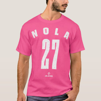 T-shirt Aaron Nola 27 Mlbpa Philadelphie Baseball Major Le