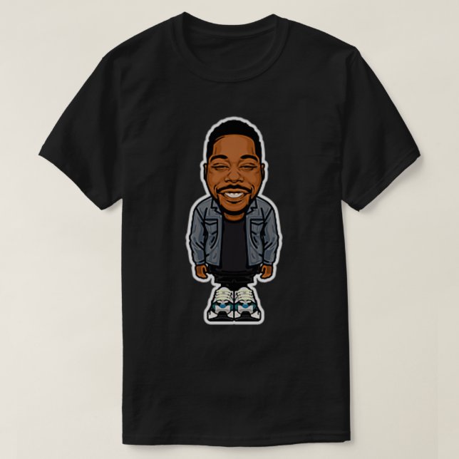 T-shirt Aaron Spears Drummer Kawaii Chibi Design Premium (Design devant)