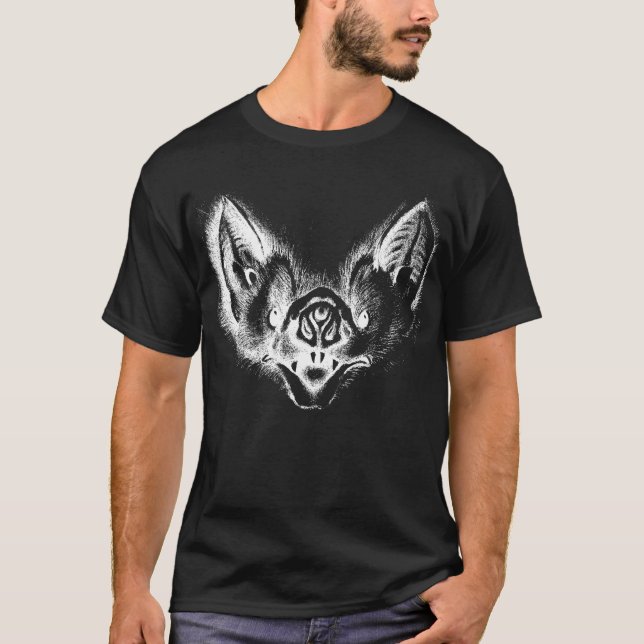 T-shirt Aart Vampire Bat Noir négatif (Devant)