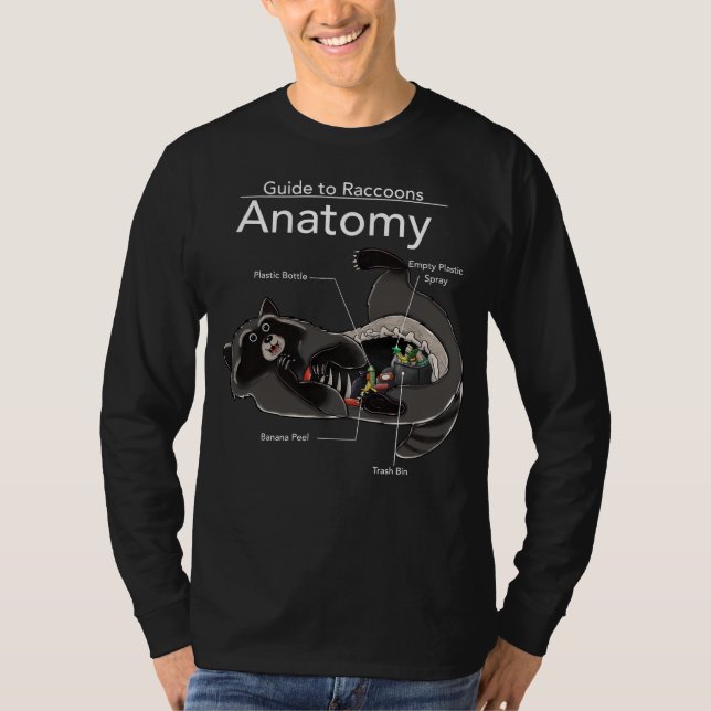 T-shirt Aatanomie du raton laveur (Devant)
