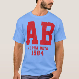 T-shirt AB Alpha Beta 1984 Fraternité vintage Revenge of t