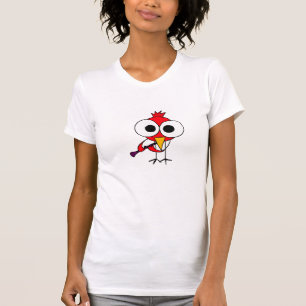 T-shirt AB oiseau cardinal jouant la chemise de bande