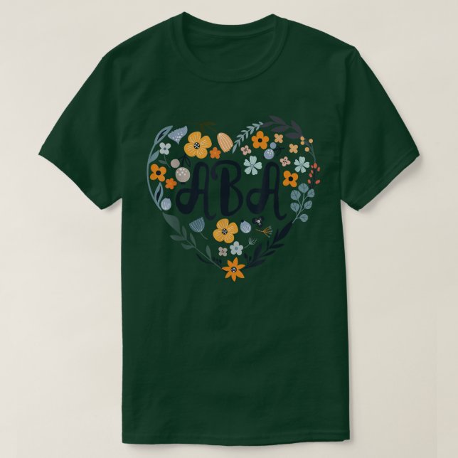 T-shirt ABA Analyse de comportement appliquée Enseignant d (Design devant)