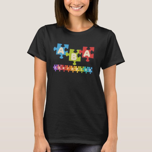 T-shirt Aba Therapy Applied Behavior Analyst Aba (Devant)