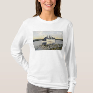 T-shirt Abaissez la vue de lac du vapeur Klamath