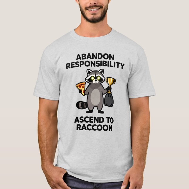 T-shirt Abandonner la responsabilité, devenir un mème de r (Devant)