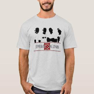 T-shirt Abat-jour de crainte - w/Silhouette blanc