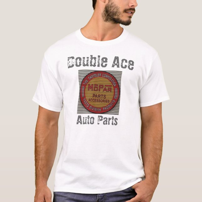 T-shirt abat-jour mopar, double as, pièces d'auto (Devant)