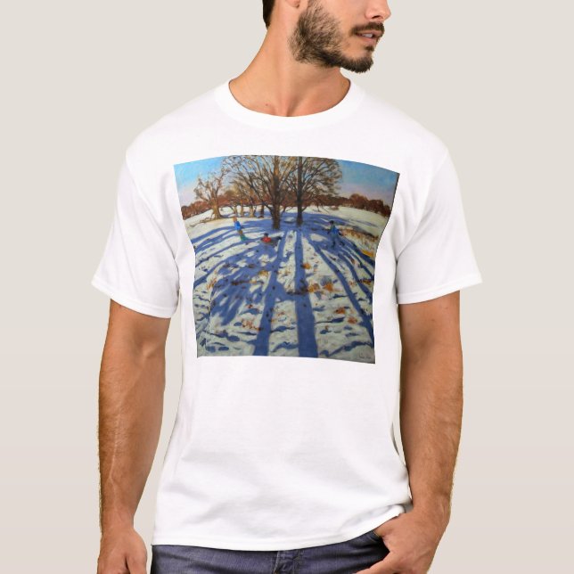 T-shirt Abbaye Derbyshire de Calke de plein hiver (Devant)