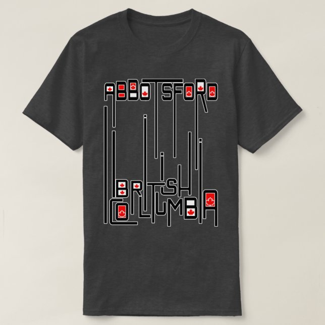 T-shirt Abbotsford Colombie-Britannique (Design devant)