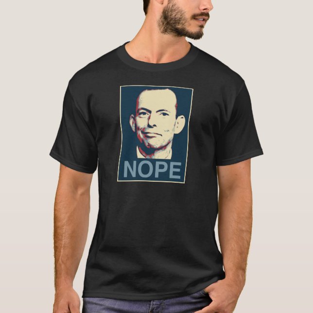 T-shirt Abbott élégant - Nope (Devant)