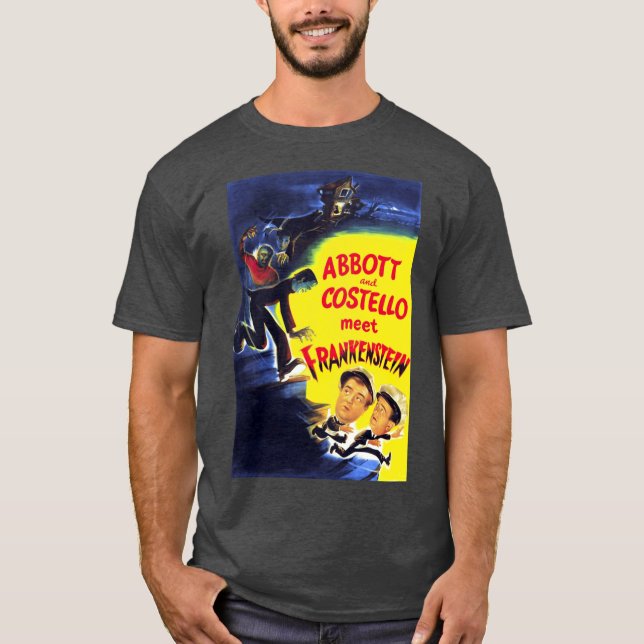 T-shirt Abbott et Costello rencontrent Poster (Devant)