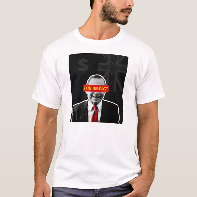 T-shirt Abbott le remplaçant de chemise de rejet - *White* (Devant)