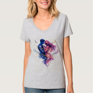 T-shirt Abbraccio cosmico di polvere stellare e destino
