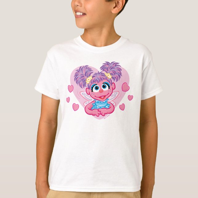 T-shirt Abby Cadabby Cœurs de la Saint-Valentin Graphique (Devant)