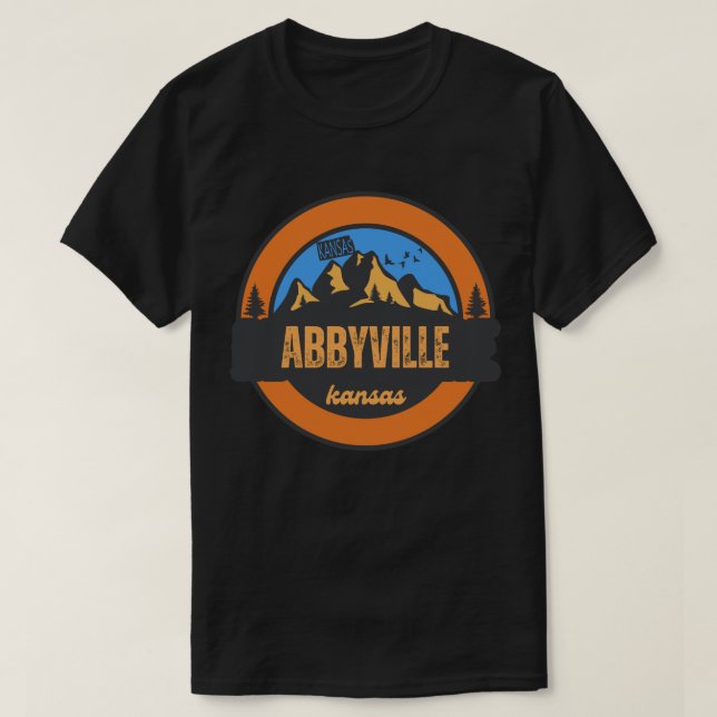 T-shirt Abbyville, Kansas (Design devant)