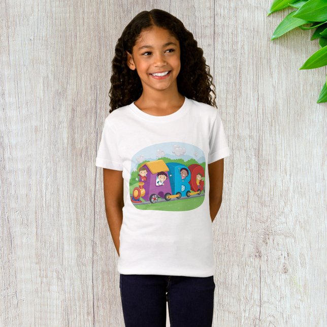 T-Shirt ABC Alphabet Train avec enfants amusant éducatif (Créateur téléchargé)